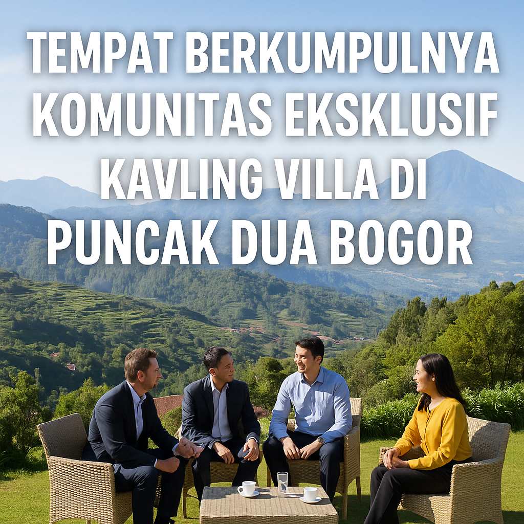 Tempat berkumpulnya komunitas eksklusif di kavling villa Puncak Dua Bogor